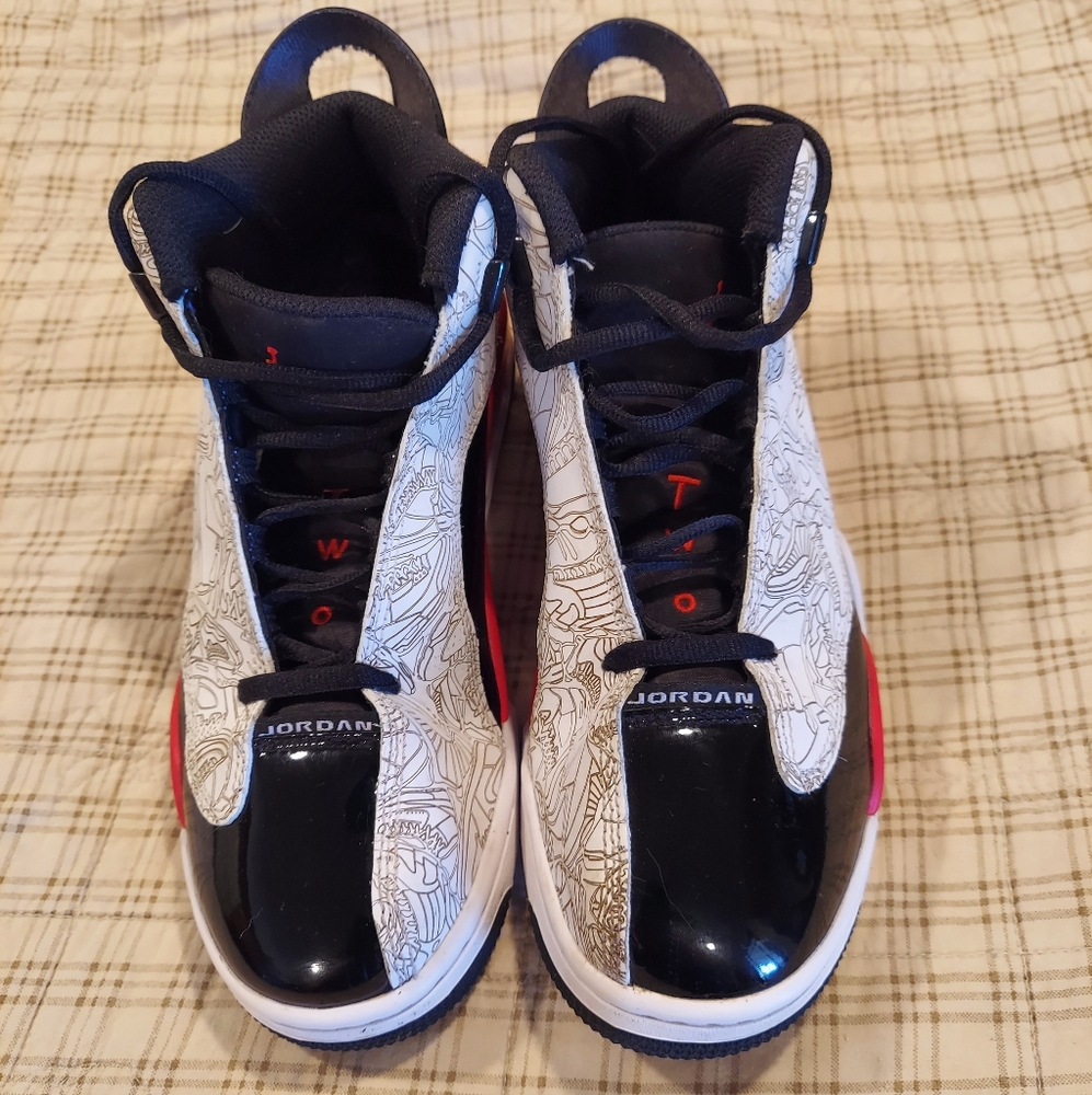 Kids Jordan Black and White Sneakers
